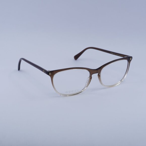 Gucci GG0549O 009 Eyeglasses Brown Gradient 54mm Square Frame - Picture 4 of 9
